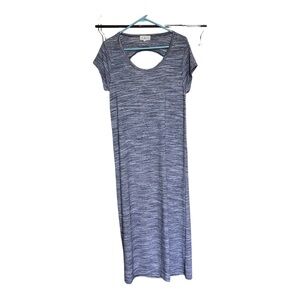 Thyme & Honey Maxi Dress Back‎ Cutout Striped Size M
